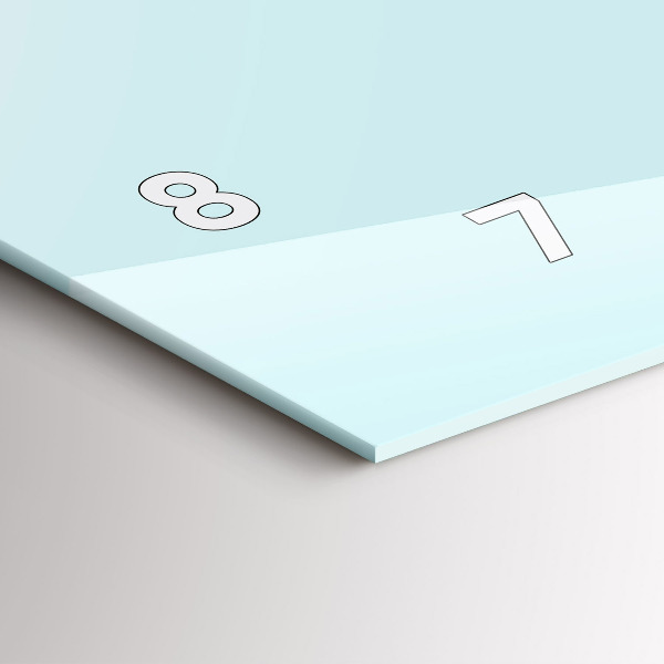 Horizontal wall clock Funny cat with glasses