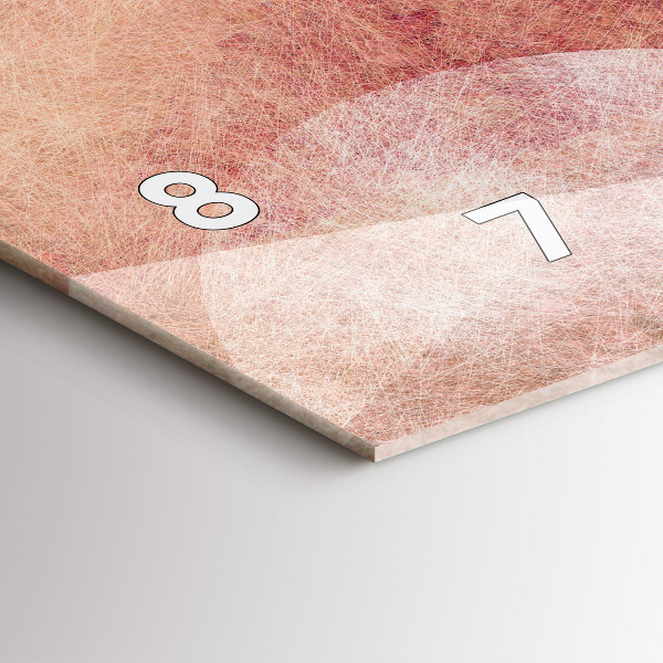 Horizontal wall clock Geometric Abstraction