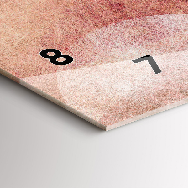 Horizontal wall clock Geometric Abstraction