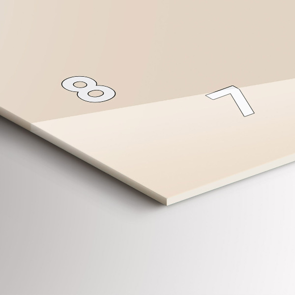 Horizontal wall clock Wolf head