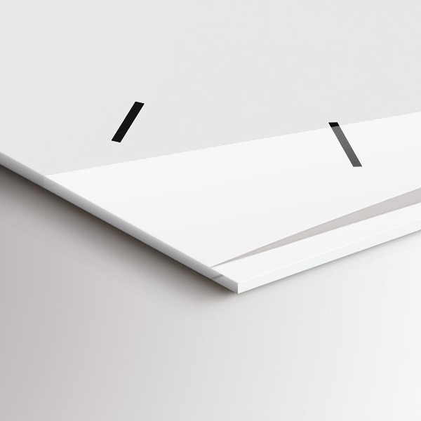 Horizontal wall clock Abstract leaves