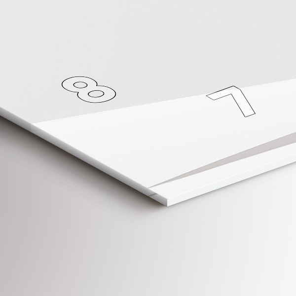 Horizontal wall clock Abstract leaves