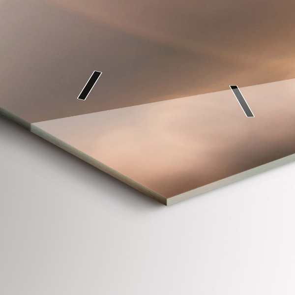 Horizontal wall clock Car on vacation