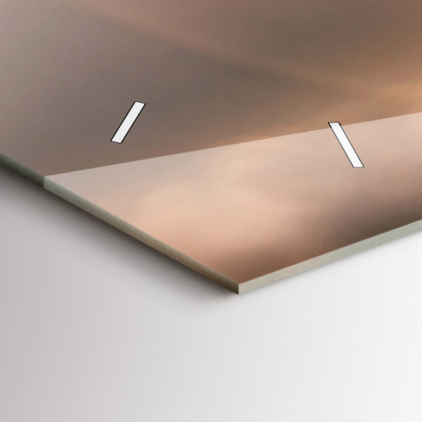 Horizontal wall clock Car on vacation