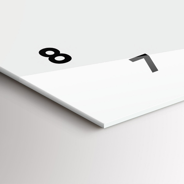 Horizontal wall clock Butterfly and key boho style