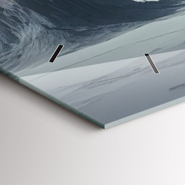 Horizontal wall clock Man Space Planet