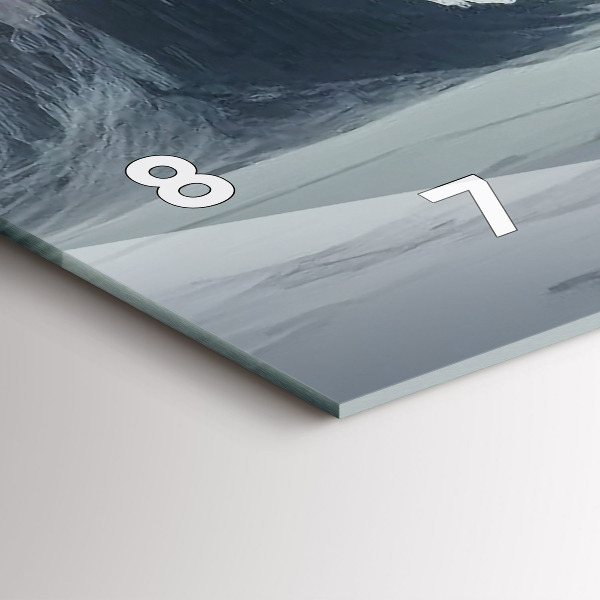 Horizontal wall clock Man Space Planet