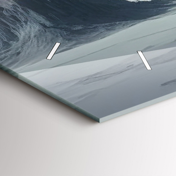 Horizontal wall clock Man Space Planet