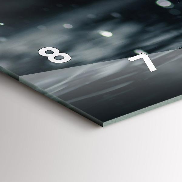 Horizontal wall clock Tomato