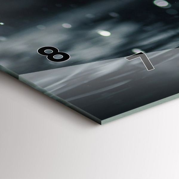 Horizontal wall clock Tomato