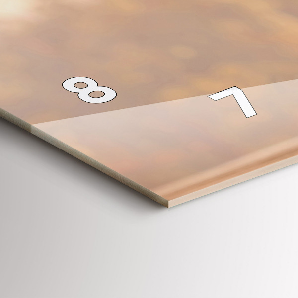 Horizontal wall clock Bottles of wine