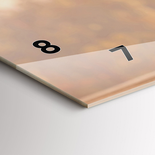 Horizontal wall clock Bottles of wine