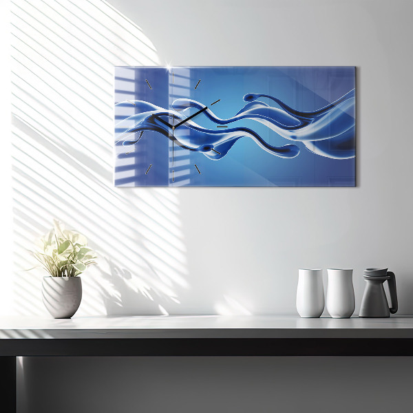 Horizontal wall clock Liquid abstraction