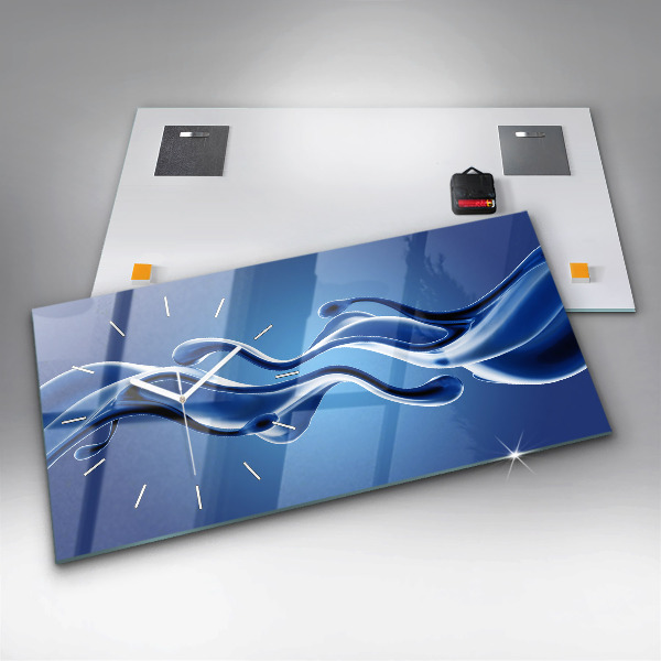 Horizontal wall clock Liquid abstraction