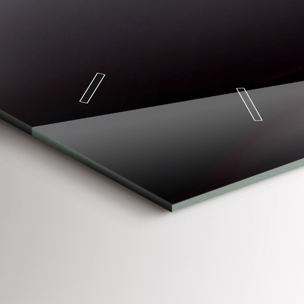 Horizontal wall clock Glass of wine