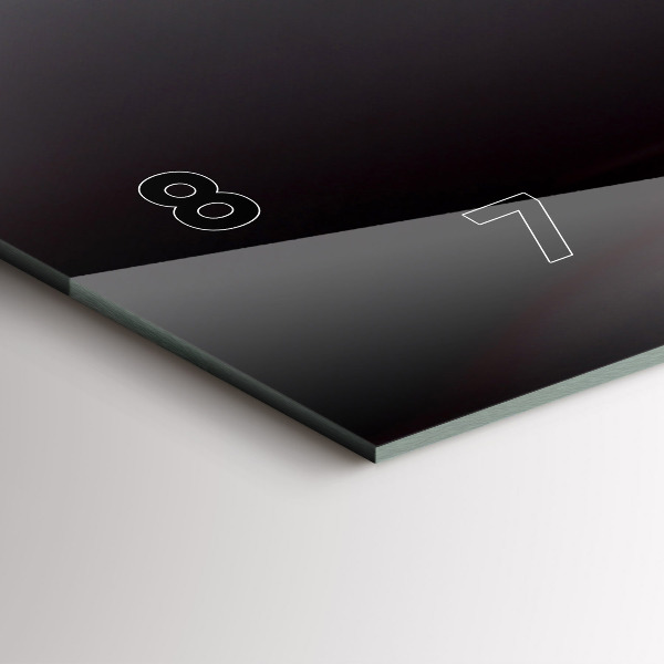 Horizontal wall clock Glass of wine