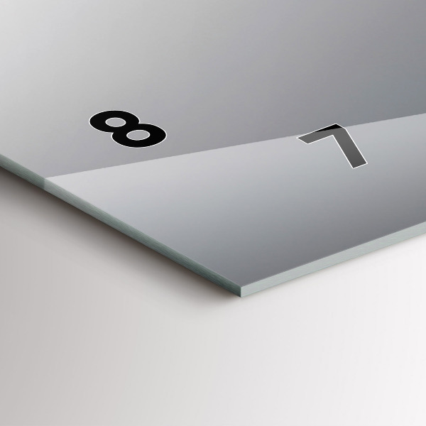 Horizontal wall clock A glass of red wine