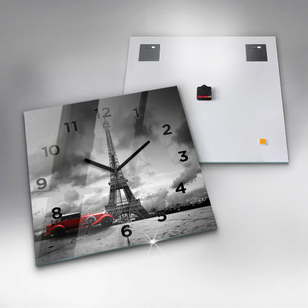 Square wall clock Effel Tower Paris