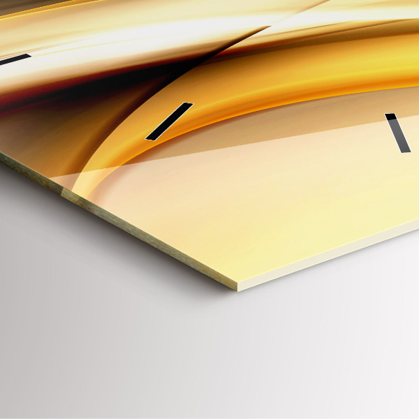 Square wall clock Abstract wave