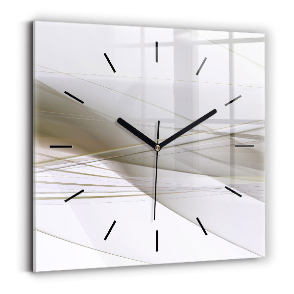 Square wall clock Bright abstraction
