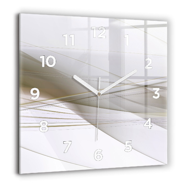 Square wall clock Bright abstraction