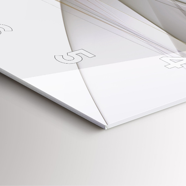 Square wall clock Bright abstraction