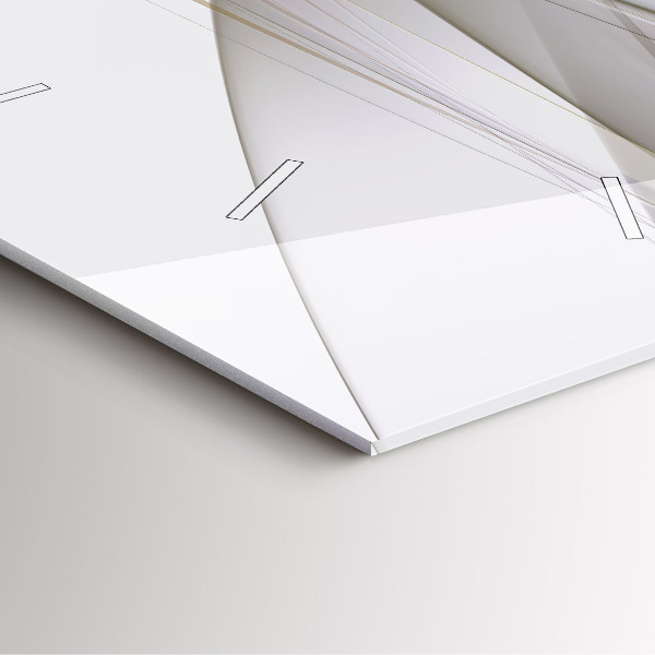 Square wall clock Bright abstraction