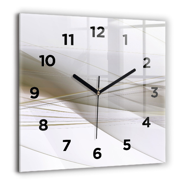 Square wall clock Bright abstraction