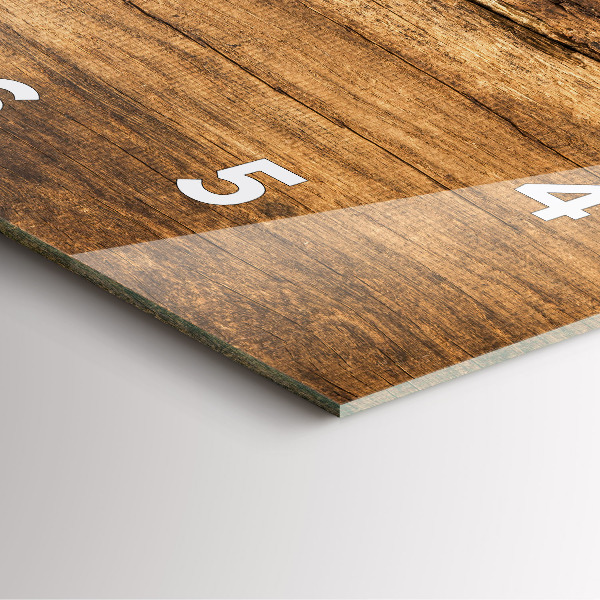 Square wall clock Spoons of spices