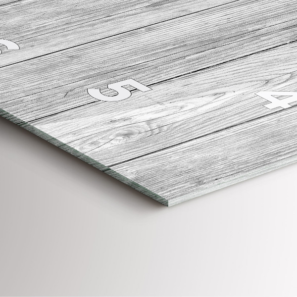 Square wall clock Wooden panels