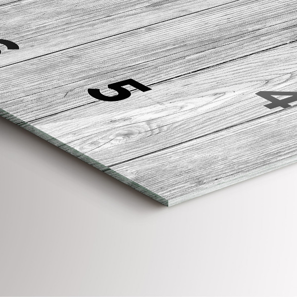 Square wall clock Wooden panels