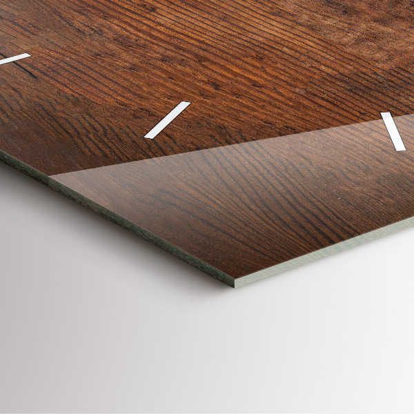 Square wall clock Old wood