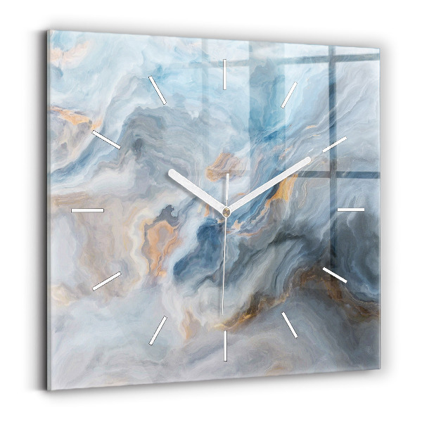 Square wall clock Marble pattern