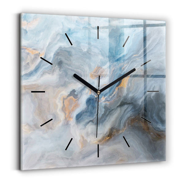 Square wall clock Marble pattern