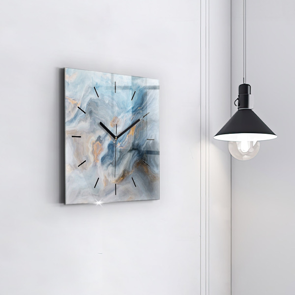 Square wall clock Marble pattern