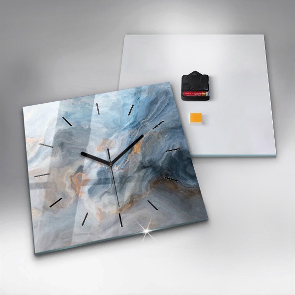 Square wall clock Marble pattern