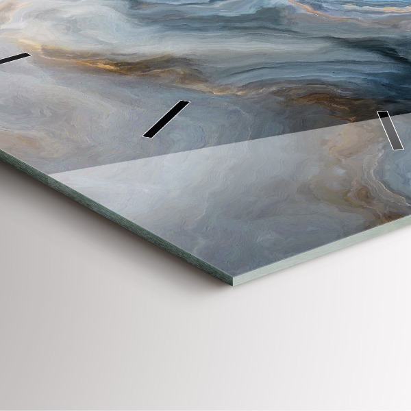 Square wall clock Marble pattern