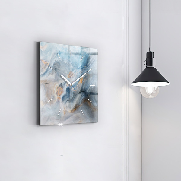 Square wall clock Marble pattern