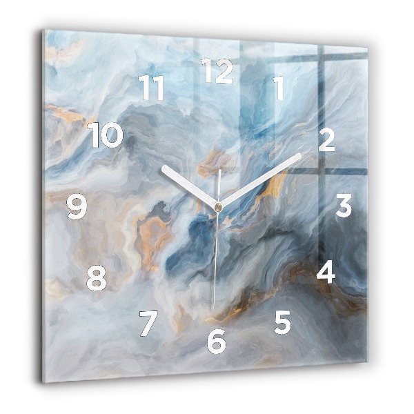 Square wall clock Marble pattern