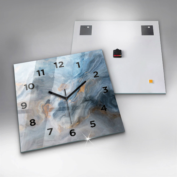 Square wall clock Marble pattern