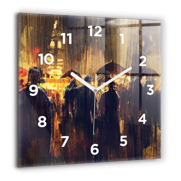 Square wall clock Impressionism in art Market Square