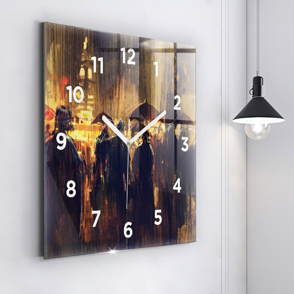 Square wall clock Impressionism in art Market Square