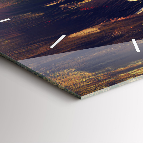 Square wall clock Impressionism in art Market Square