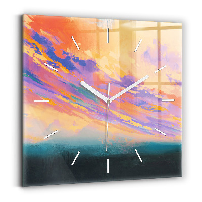 Square wall clock Platonic love