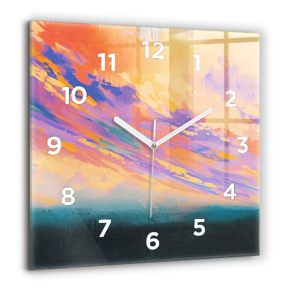 Square wall clock Platonic love