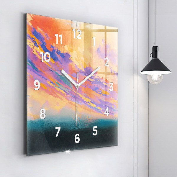 Square wall clock Platonic love