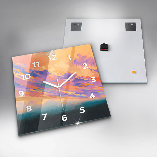 Square wall clock Platonic love