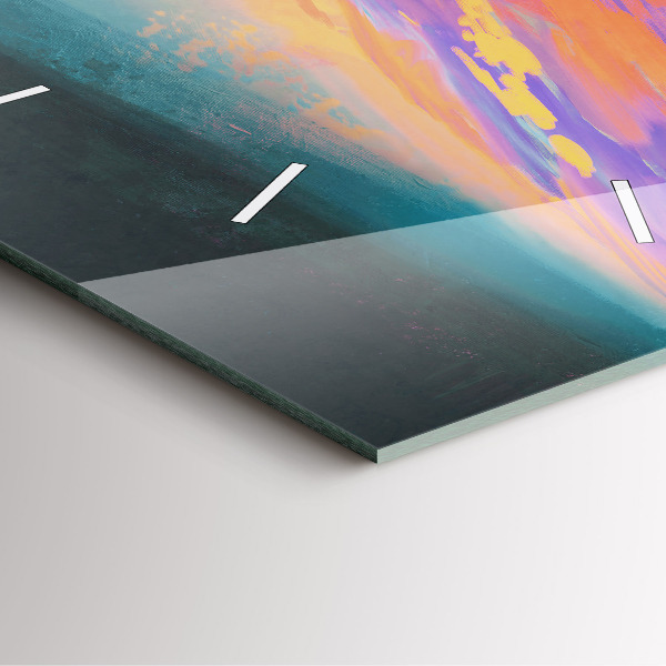 Square wall clock Platonic love