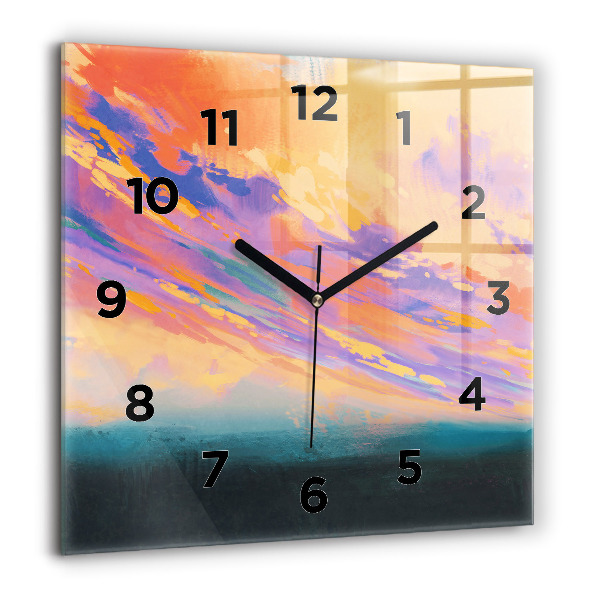 Square wall clock Platonic love