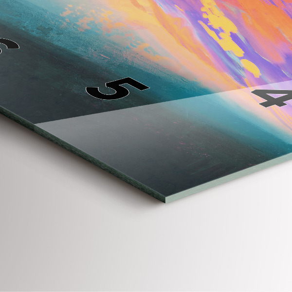 Square wall clock Platonic love